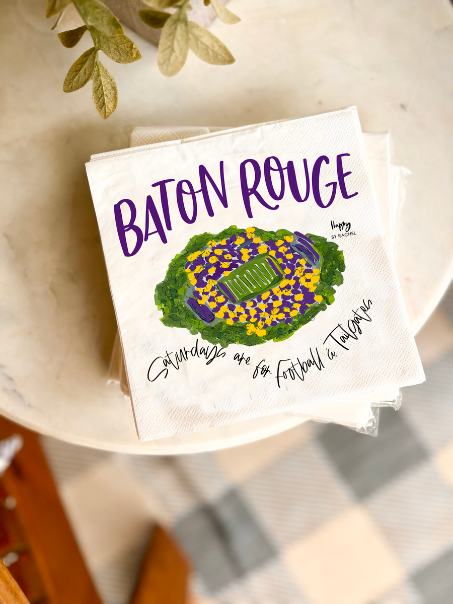 Baton Rouge Tailgate Napkins-Pack of 20-Lunch Size