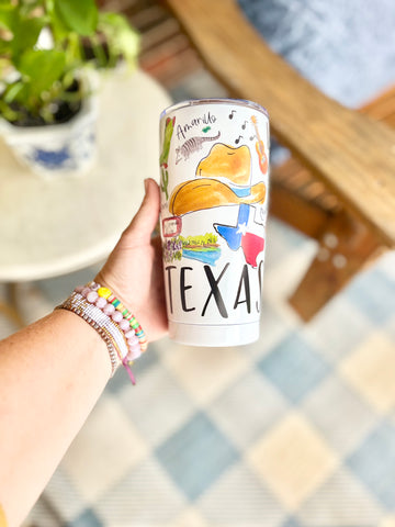 State of Texas Tumbler, 20 oz-PREORDER NOW! COMING SOON!