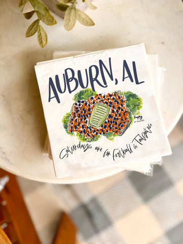 Auburn, AL Tailgate Napkins-Pack of 20-Lunch Size-Full Color-BRAND NEW!