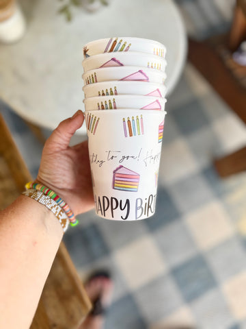 Birthday Reusable Party Cups