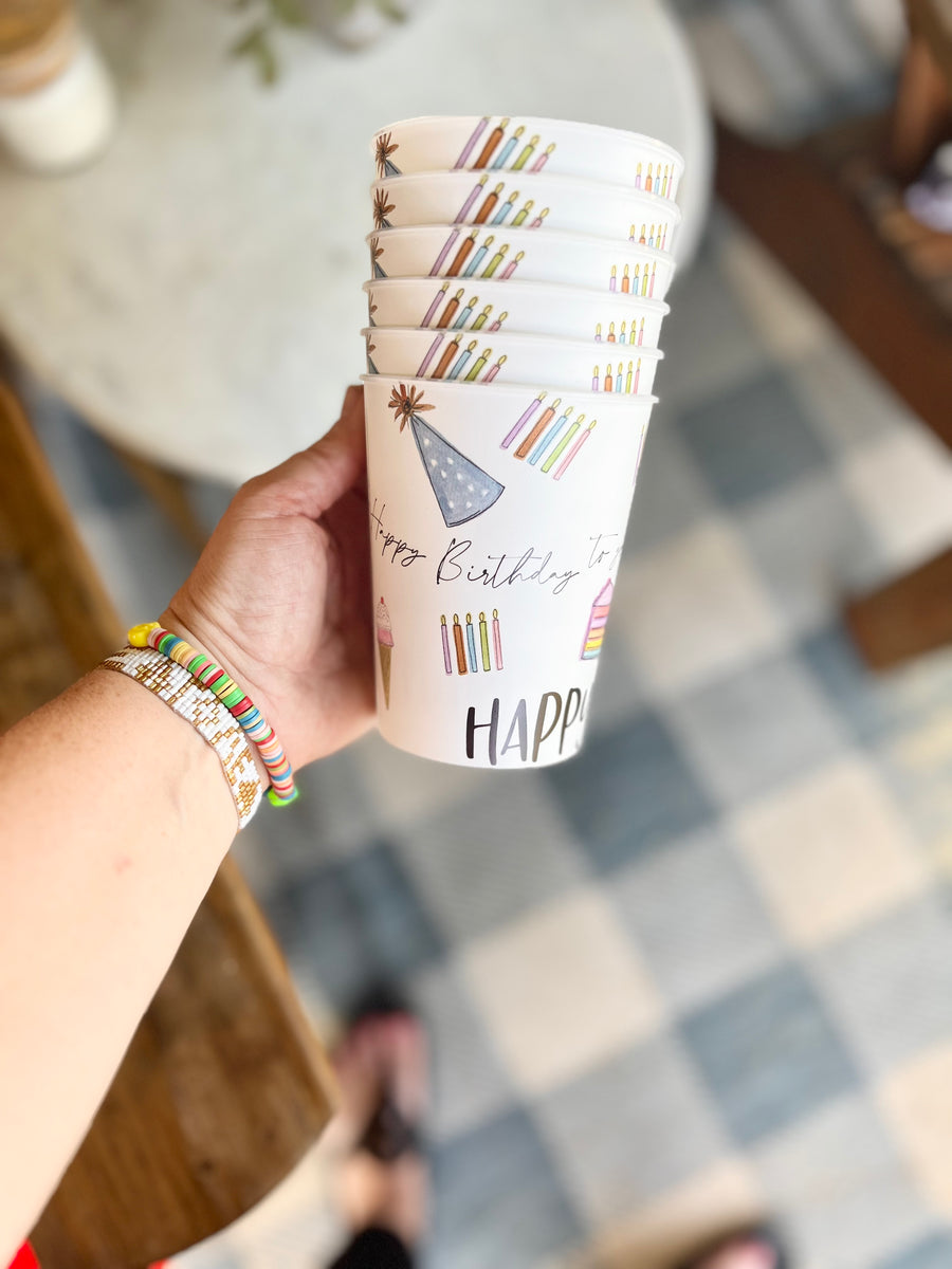 Birthday Reusable Party Cups