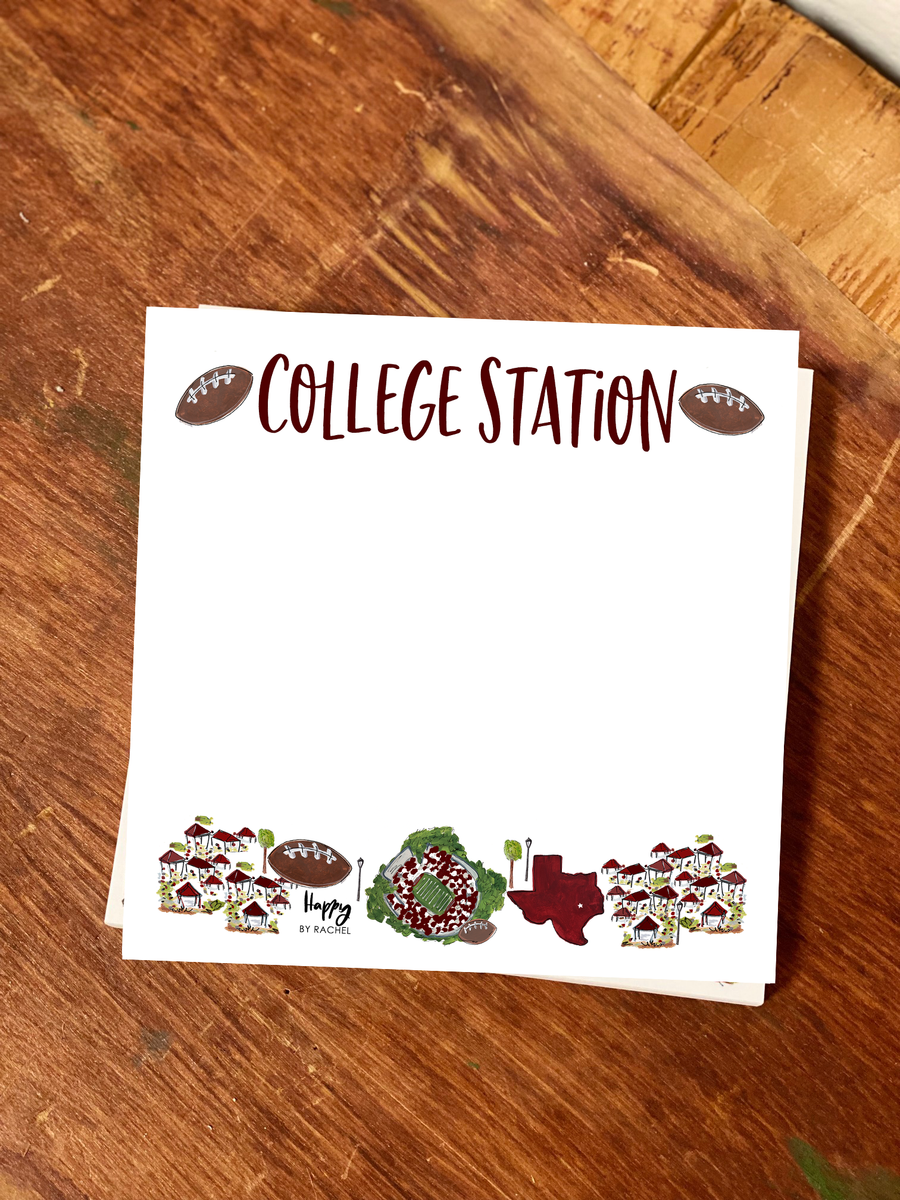 College Station, TX  Notepad