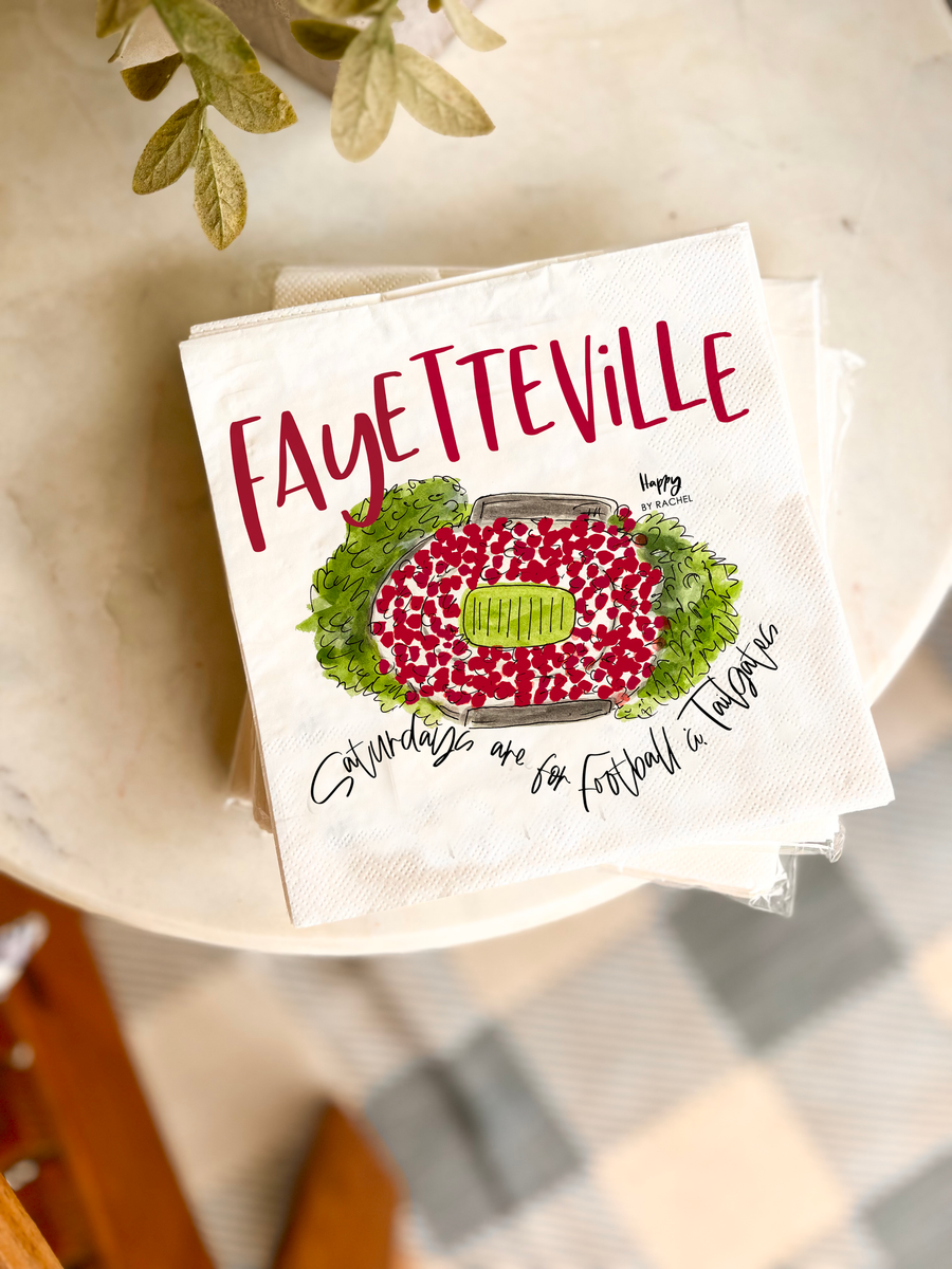 Fayetteville Tailgate Napkins-Pack of 20-Lunch Size