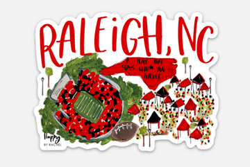 Raleigh, NC Stickers- NEW