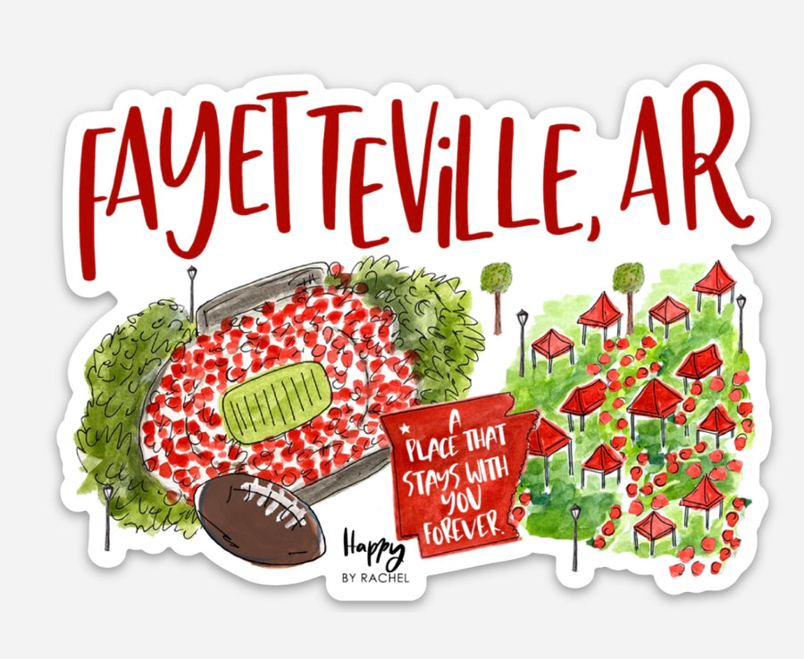 Fayetteville, AR Sticker