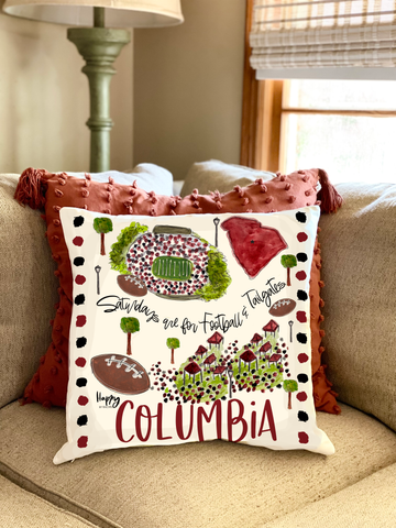 Columbia, SC Double Sided Pillow