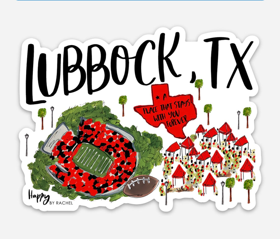 Lubbock, TX Sticker-NEW!
