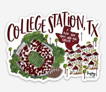 College Station, TX Sticker