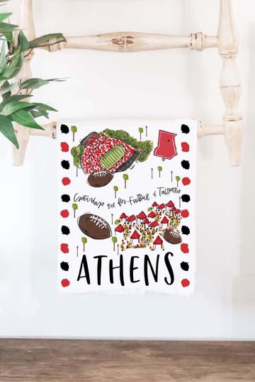 Athens, Ga Tea Towel