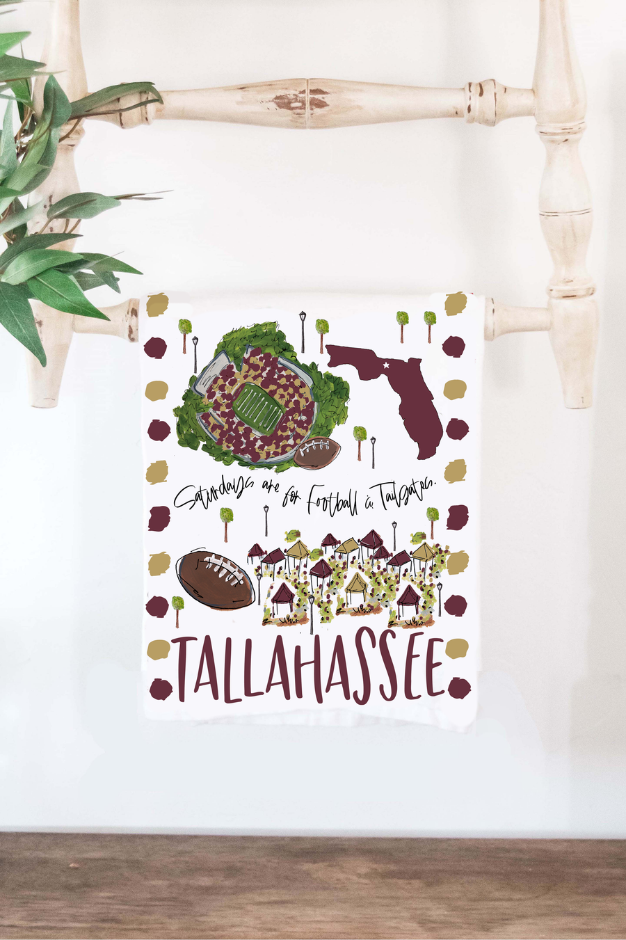 Tallahassee, FL Tea Towel
