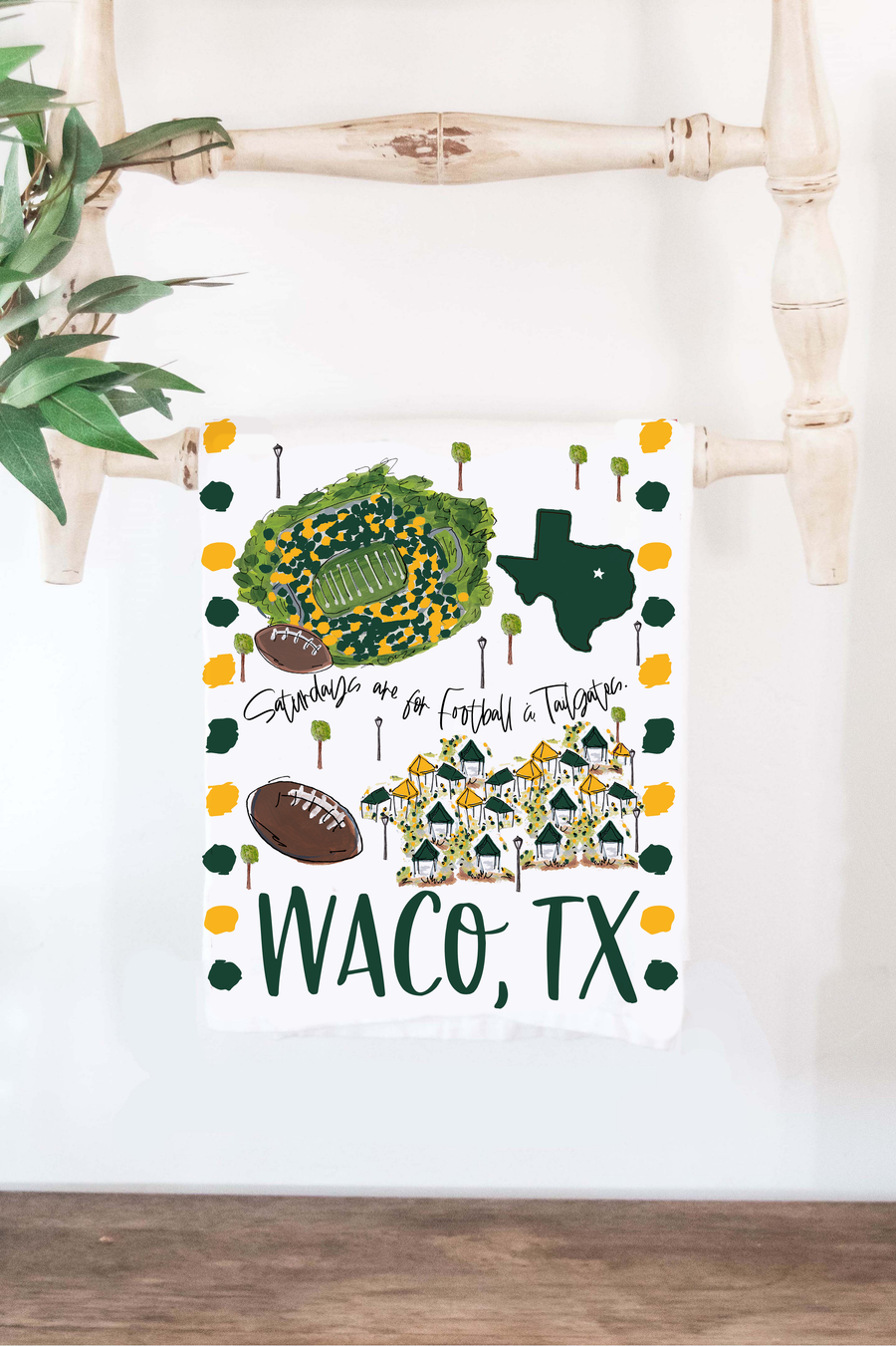 Waco, TX Tea Towel
